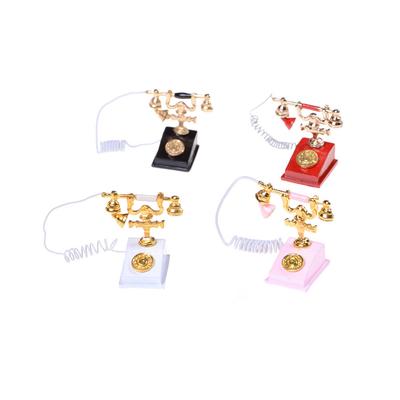 1/12 Puppenhausmöbel Miniatur Retro-Telefon Vintage-Telefon Für Geschenk Großhandel