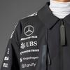 Adidas X Mercedes-Amg Collaboration Mercedes - Amg Ss25 Petronas F1 Team Comfortable Striped Loose Fit Zip Jacket Men Jacket Black JX0748