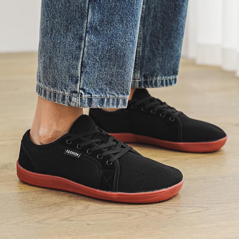 

Мужские повседневные туфли на плоской подошве с широким носком, синие, для ходьбы, для йоги, фитнеса, большого размера EU:46