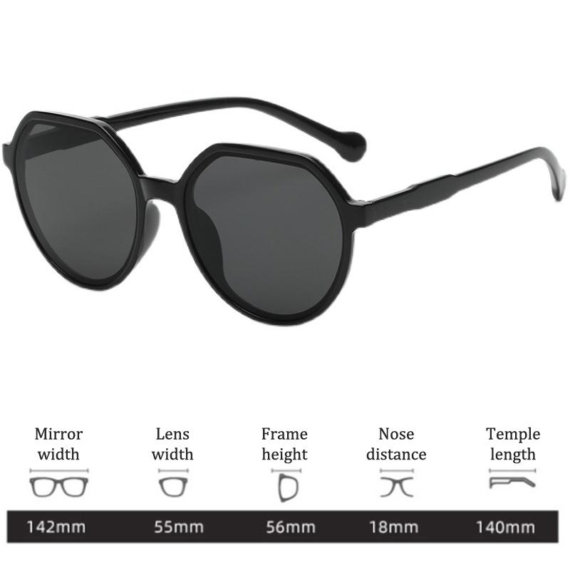 Korean Style Vintage Geometry Shape Frame Sunshade Glasses For Men Women Sunglasses Fashion Frame Glasses UV Protection