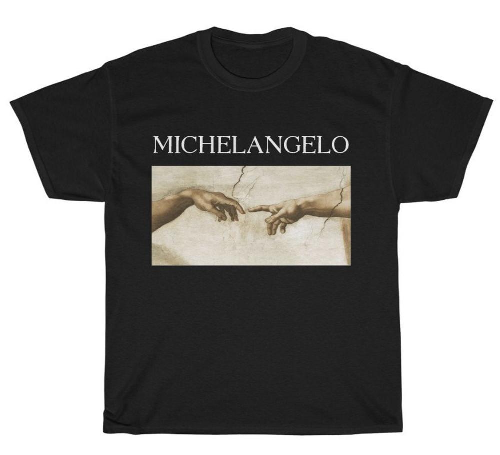 Michelangelo Shirt The Creation Of Adam Vintage Art Renaissance Unisex Tee