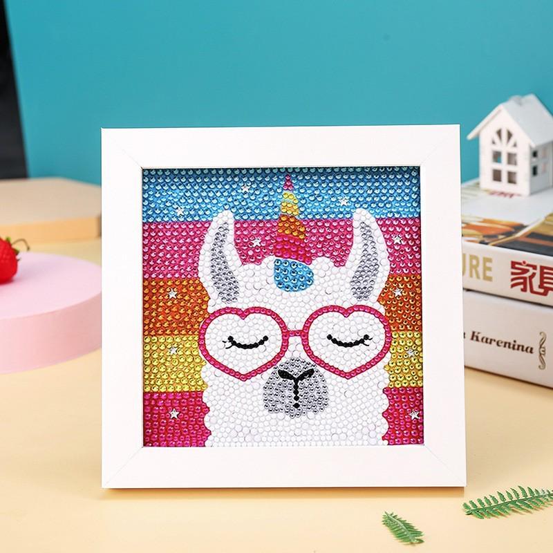 New Cartoon Diamond Painting 5D Diamond Handmade Diy Handmade Full Diamond With Frame Decorative Diamond Painting Wooden Photo Frame