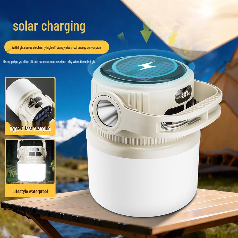 Solar Rechargeable Outdoor Camping Lantern