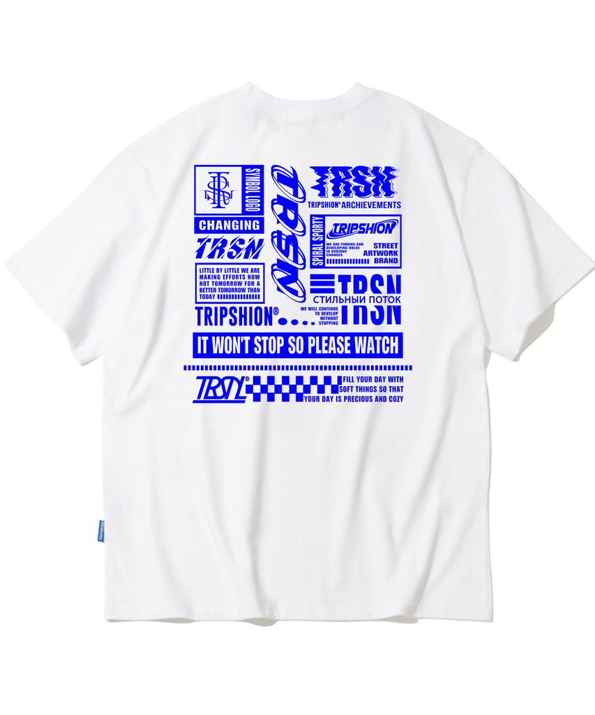 TRIPSHION Big Logo Compil Graphic T-Shirt - 8 Colors (Type B)