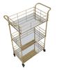 Glam Retro Trolley. Cm 60X30,5X80