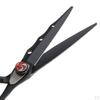 Professionelle Haarschneideschere aus Edelstahl Friseurschere Ausdünnung 6,7 Zoll Schwarz
