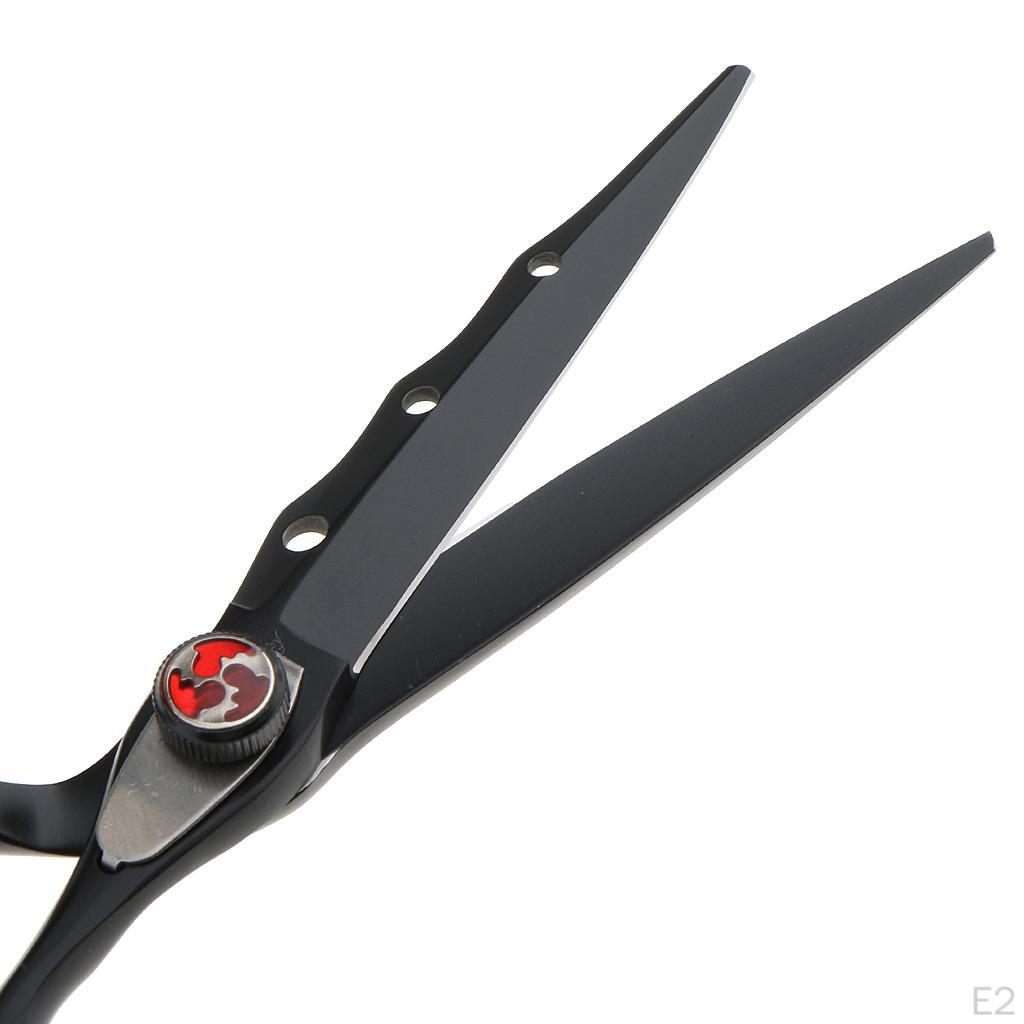 Stainless Steel Professional Hair Cutting Scissors Barber Shears Thinning 6.7inch Black