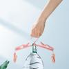 Portable Folding Travel Hangers Space Saving Multi-Functional Non-Slip Plastic Clothes Rack With Clips Storage Organizer