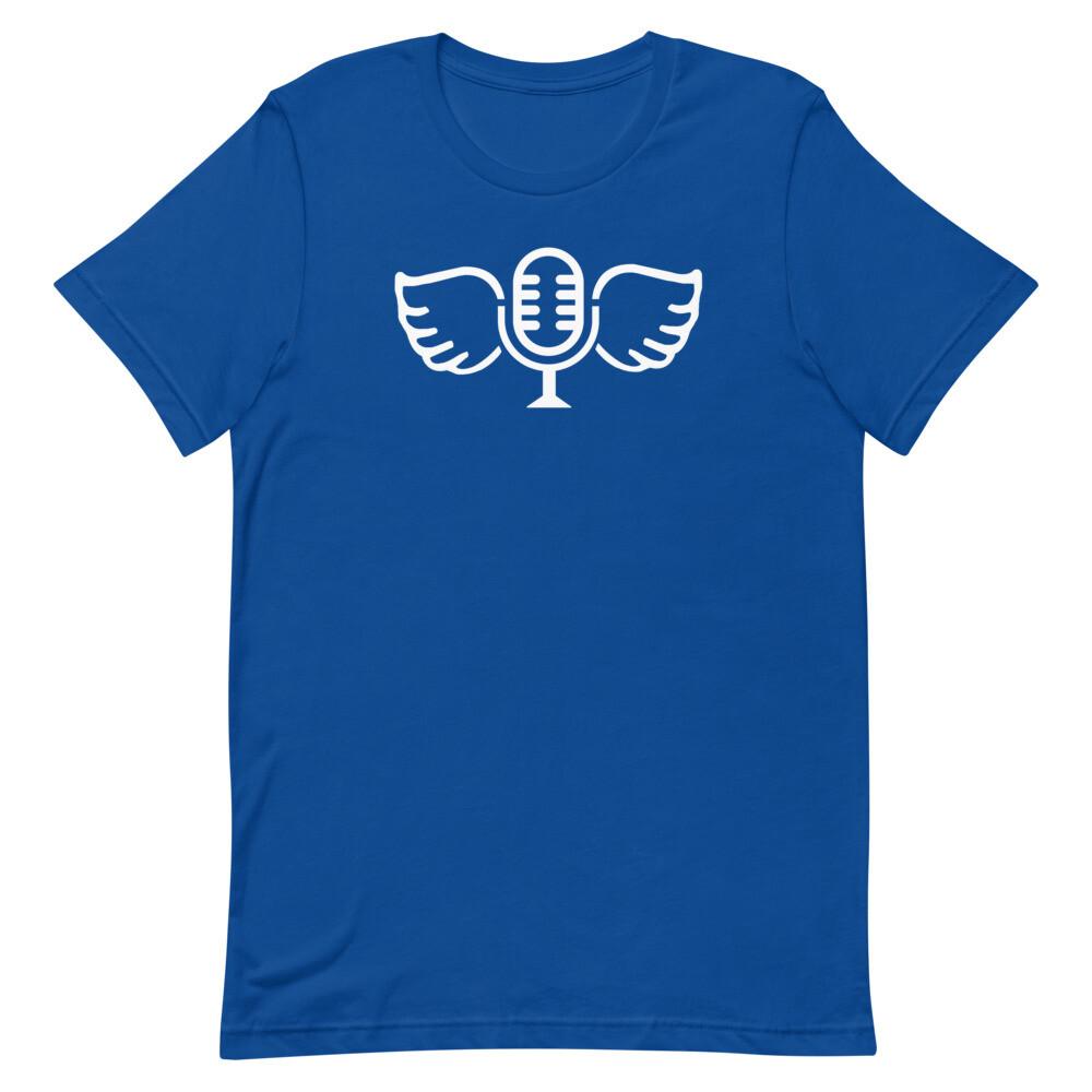 Vin Scully Mic Wings Justin Turner Tribute Graphic Tee Shirt Unisex t-shirt Unisex T-Shirt L