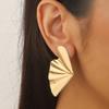European and American Summer Original Design Metal Retro Leaves Simple Stud Earrings Versatile Popular Personality Street Shot Earrings