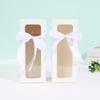 10pcs White Black Glass Laser silver Gift Box Glass Display Box Transparent Gift Box Water Cup Jar Sublimation Glass