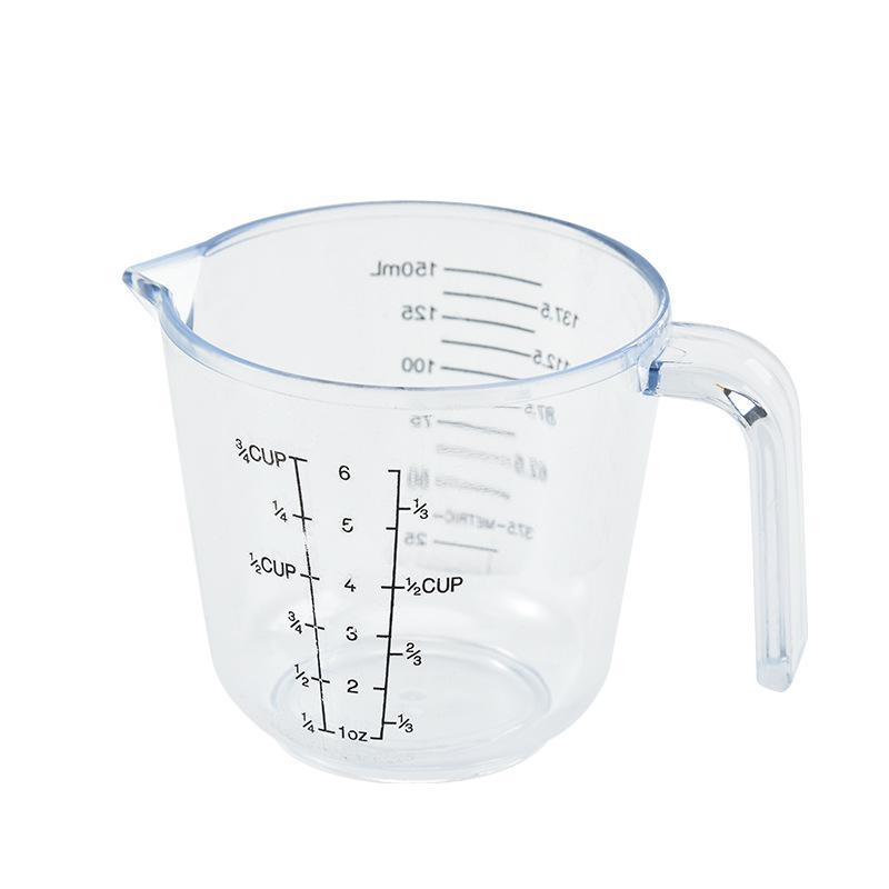 Clear Plastic Kitchen Measuring Cup Set - Thickened Scale Cups & Cylinders for Baking
