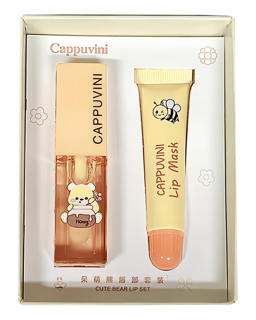 CAPPUVINI Honey Lip Mask Set Moisturizing And Nourishing Lip Oil Lip Mask Set Lip Care Set