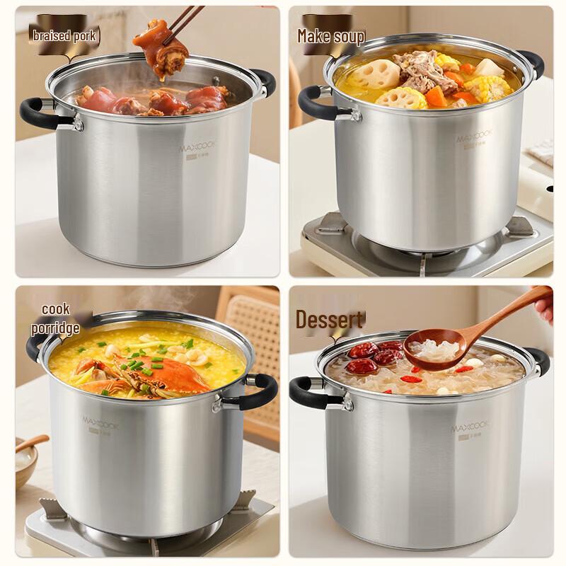 maxcook 304 Stainless Steel Induction-Compatible Stockpot