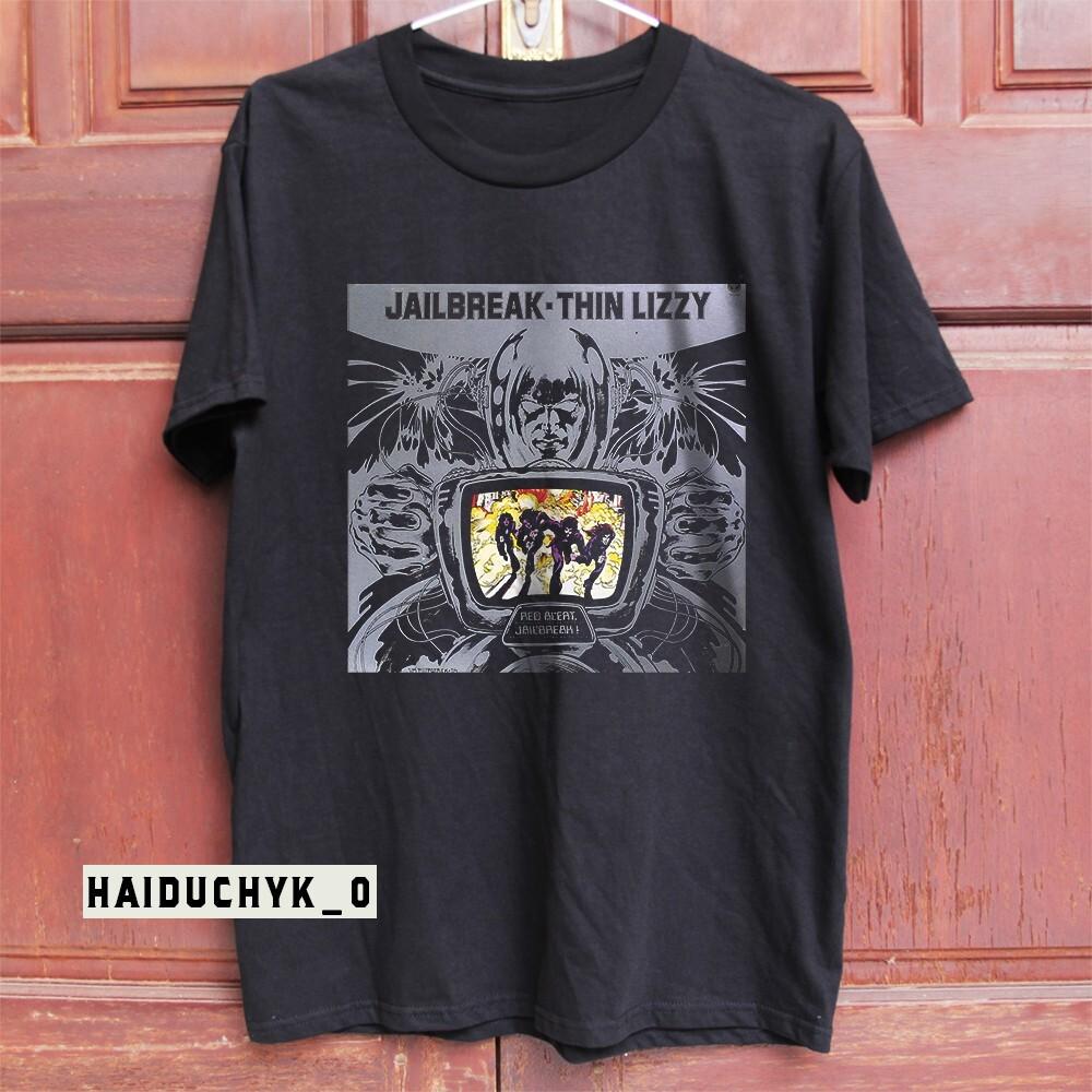 Thin Lizzy Band Rock Unisex Black T-shirt Size S-5XL Unisex T-Shirt XXXXL