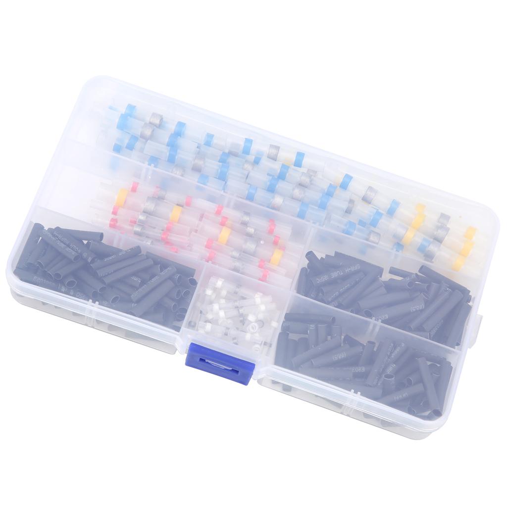300pcs Heat Shrink Butt Crimp Connector Tube Waterproof Solder Sleeve Wire Connector Set