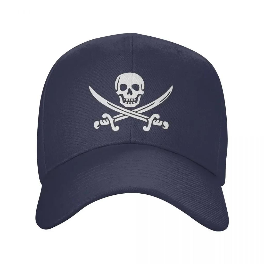 Classic Unisex Jolly Roger Skull Baseball Cap Adult Pirate Flag Adjustable Dad Hat for Unisex Women Sports Snapback Caps