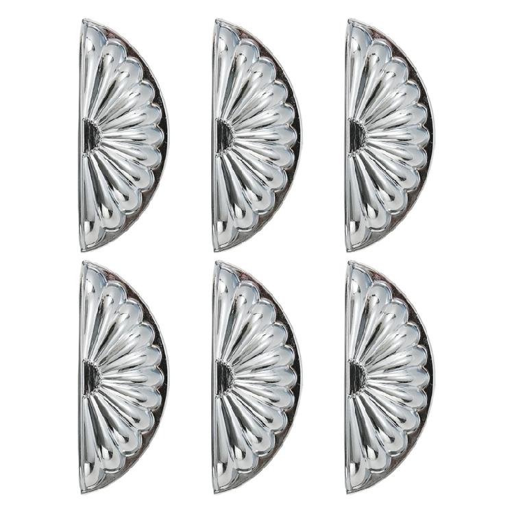 6 Stuks Meubel Decoratief Handvat Modern Zinklegering Ladekast Knop Schelpvorm Nachtkastje Trekgreep Eenvoudig te Installeren