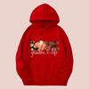 Ladies Spring Autumn Casual Hooded Long Sleeve Big Pocket Halloween LOVE Pumpkin Printed Pullover Hoodies Sweatshirt Top