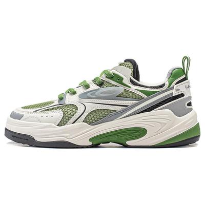 Li Ning Flash Star 2 Çok Yönlü Rahat Kaymaz Aşınmaya Dayanıklı Düşük Bilekli Günlük Ayakkabılar Kadın spor ayakkabı Yeşil Beyaz AGLT172-4