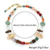 Stylish Faux Stone Beaded Necklace Flexible Chain Length Vibrant Everyday Jewelry Complements Diverse Outfits