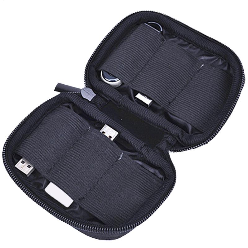 6 Slots USB Flash Drive Case Storage Case Holder Nylon Storage Bag USB Flash Drive Electronic Accessories Organizer