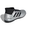 Adidas Predator Tango 19.3 Comfortable Durable Mid-Top Kids Football Shoes Silver Black Kids Football Shoes G25802
