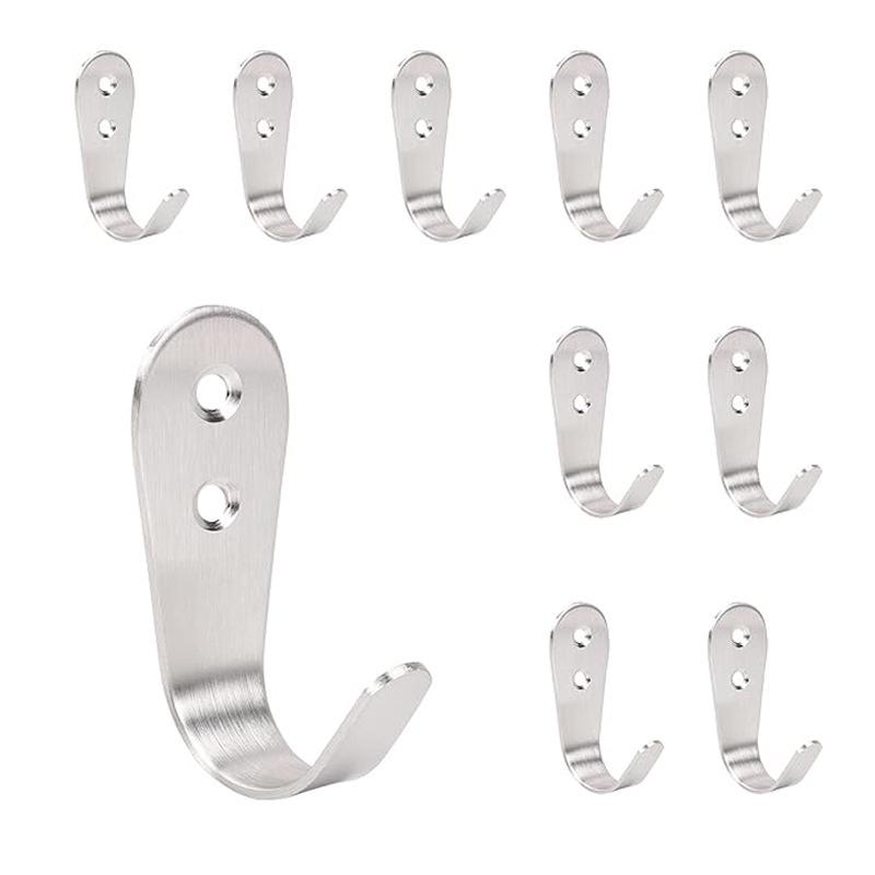 Stainless Steel Mini Single Clothes Hook for Wall
