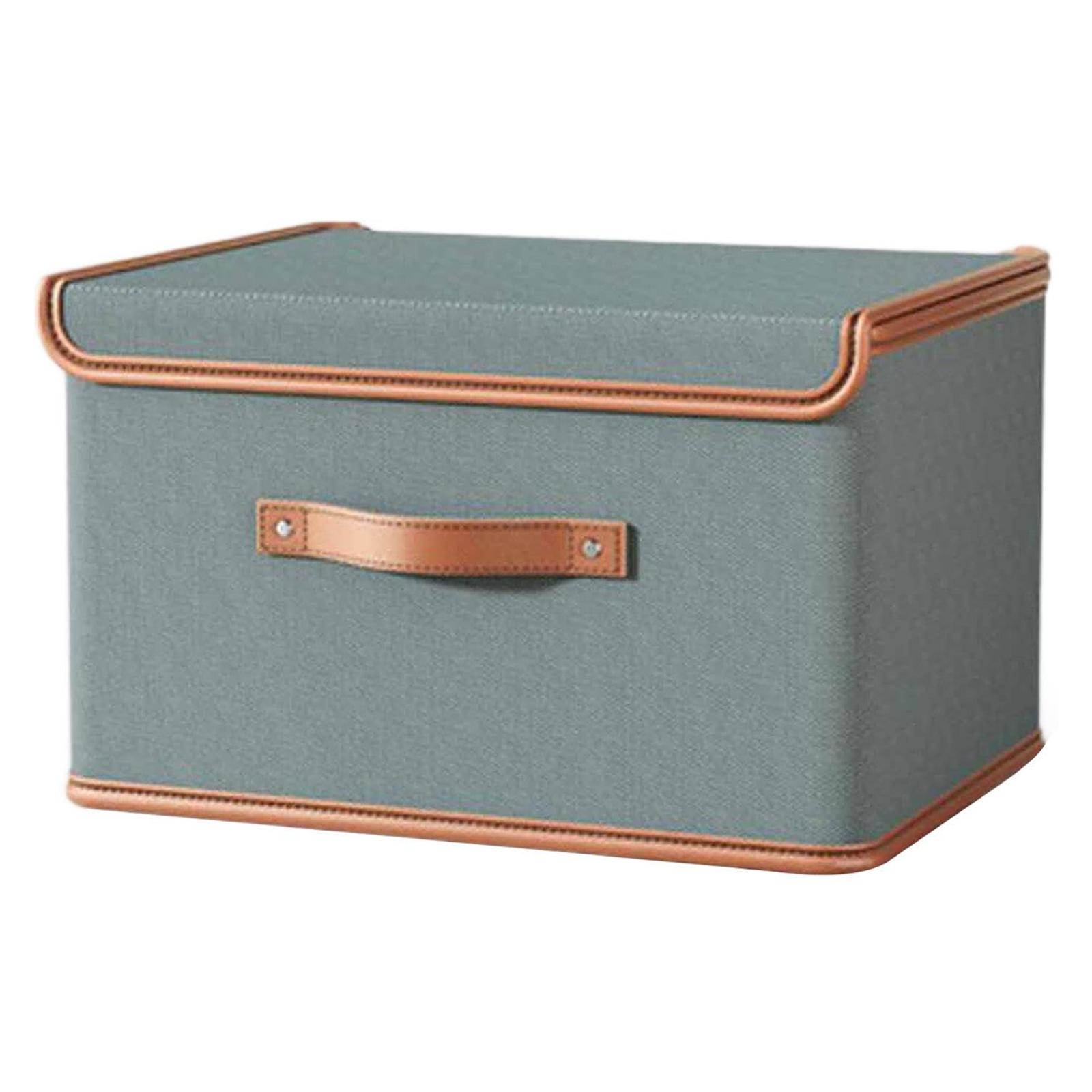 

58×40×35cm Oversized Oxford Fabric Storage Box Large Capacity Foldable Organizer with Lid and Handle for Clothes Toys Books