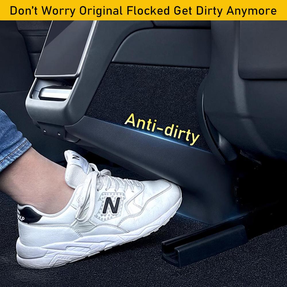 Rear Anti Kick Cover Protector Trim for Tesla Model Y Juniper Model 2025 2026 Air Condition Vent Outlet Kick Pad Mat Accessories