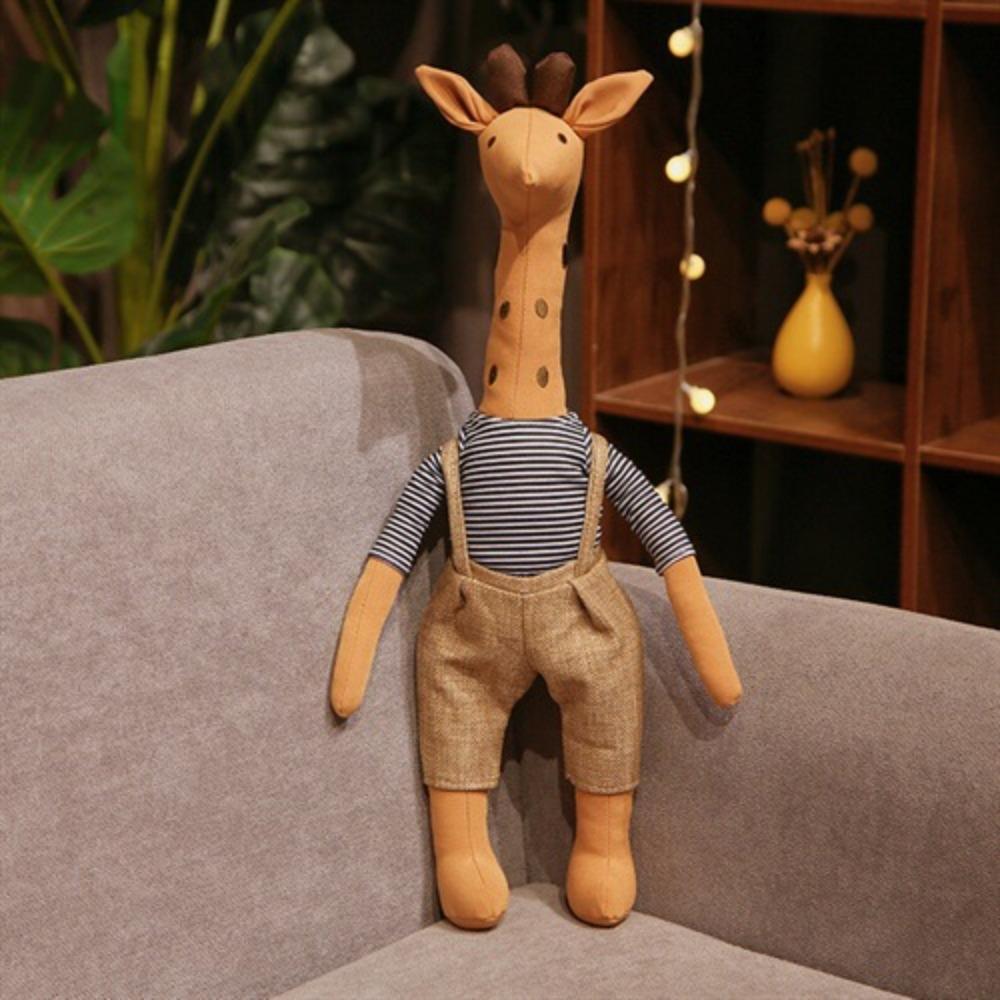 Interactive Stuffed Animal Giraffe Doll Handmade Children Stuffed Alpaca Doll  Birthday Parties