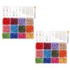 1200Pcs Colorful Metal Stiching Marker 18Pcs Large Eye Knitting Needle with Case for Hobbyist Knitting Crocheting