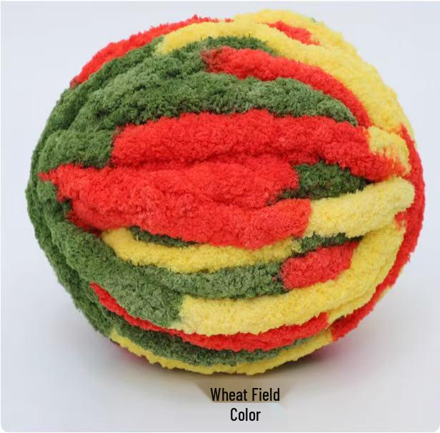 Chunky Wool Yarn DIY Kit: Ice Bar Blanket, Scarf, Cat Bed, Hat, Pad, Cat Tail, Hand-Knitting Materials