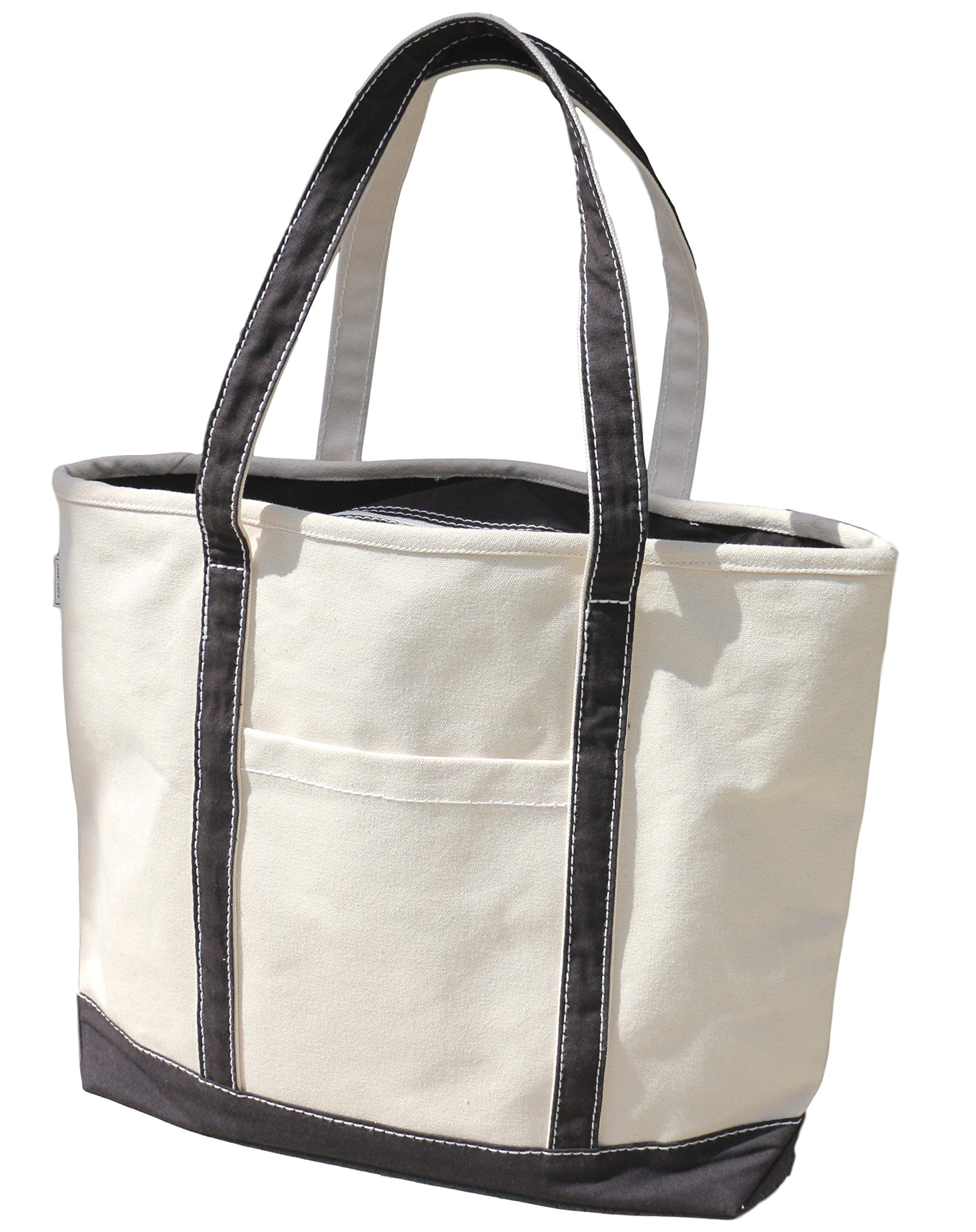 

Холщовая сумка-тоут большой вместимости A3 на молнии 16 унций Большая [карта доверия] Сумка, Размер, [Самостоящая, Формоустойчивая, Холщовая] (NV Темно-синий, (Вместимость 25 л))