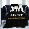 DayZ One Bullet and a Dream Blanket Shotting Game Wool Funny Breathable Throw Blanket for Home Textile Decor Couch