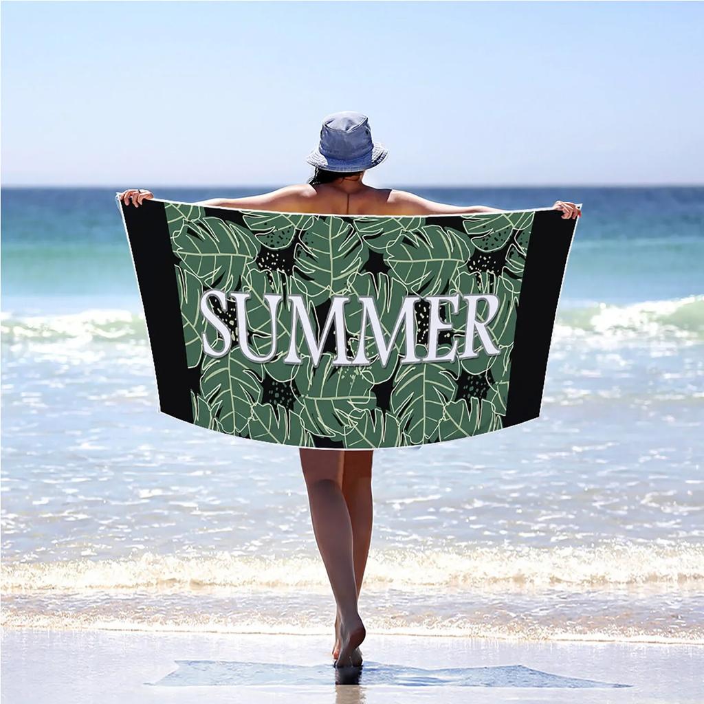 Summer Swimming Beach Towel Hawaii Sport Fitness Yoga Bath Towel Printed Free Quick Dry Beach Towel Microfiber Bath