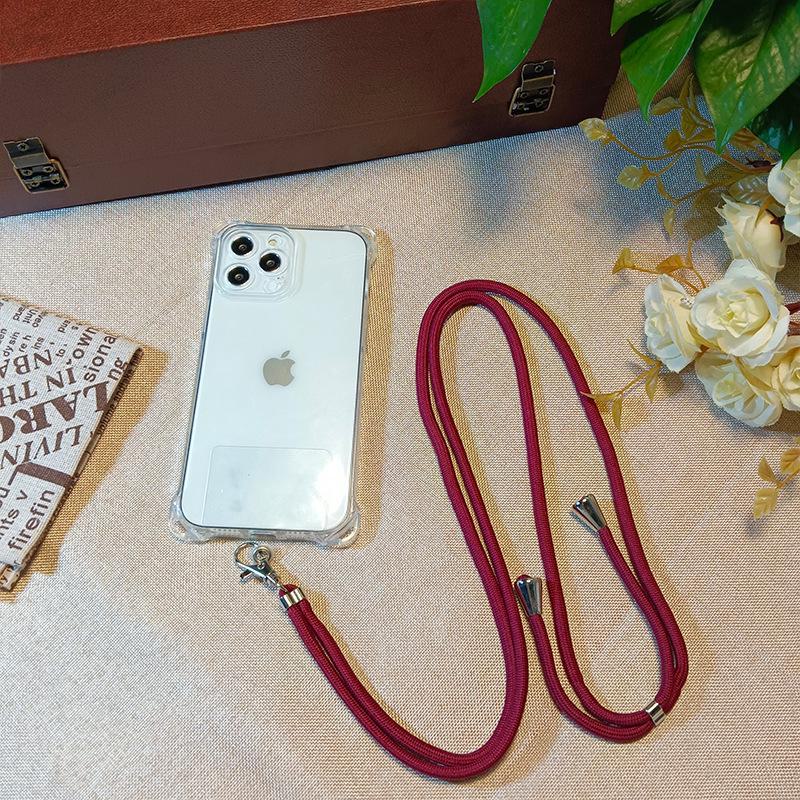 Adjustable Retractable Fashionable Crossbody Phone Lanyard with Key Card Holder