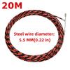 20 M Cable Wire Threader Puller Efficient Wire Threading Large Hole Lead Device  Metal Pipes