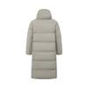 Li Ning Loose Fit Hooded Simple Brand Letter Print Comfortable Versatile Down Jacket Men Outerwear AYMV513-3