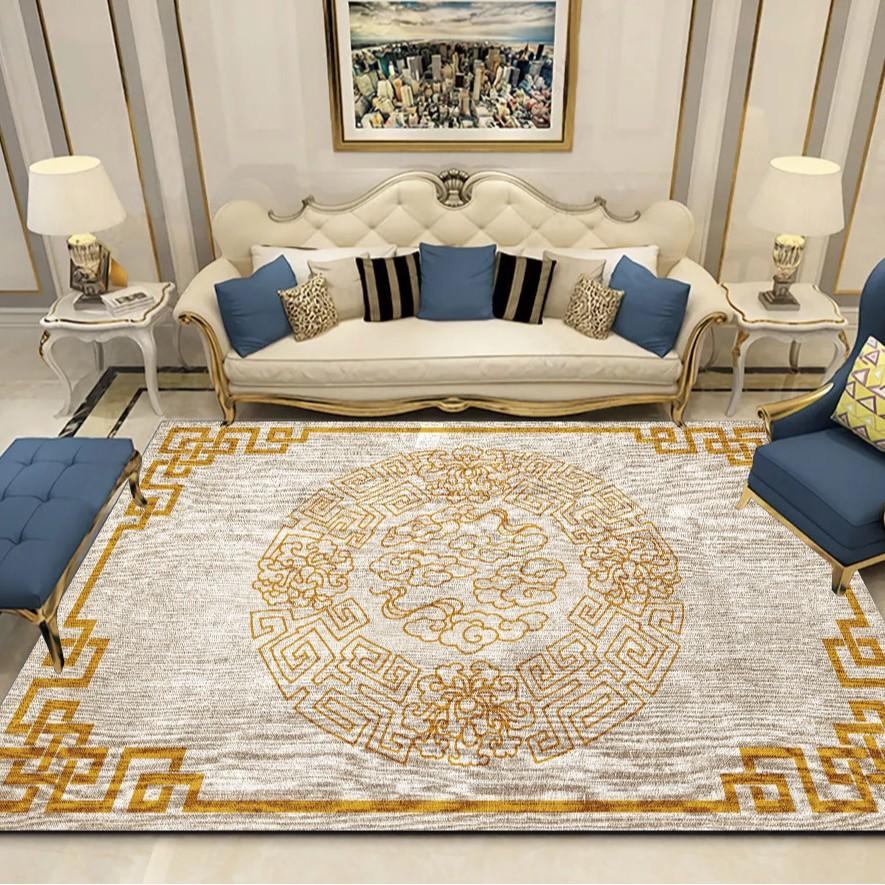 New Chinese Style Living Room Carpet Simple Coffee Table Sofa Floor Mat Bedside Carpet Easy To Maintain