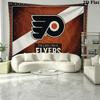 Philadelphia Flyers Wandteppich Ästhetischer Wandbehang Gedruckter Stoffdecke Dekorative Wandteppiche für Schlafzimmer Wohnzimmer Heimdekoration
