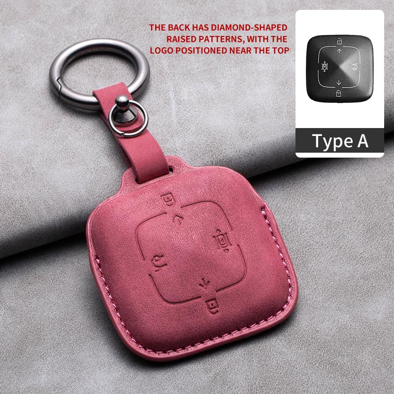 Car Key Case Cover For Zeekr 001 X FR 007 GT 009 Leather Car Remote Key Case Anti-Scratch Protector Shell Decorative Accessories