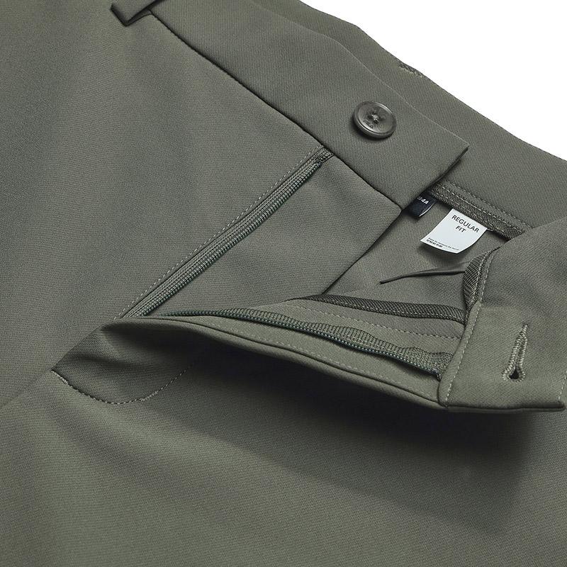FILA WHITE Casual Pants Men's Army Navy Green Moderate Straight Fit Pants F11M533804FKK