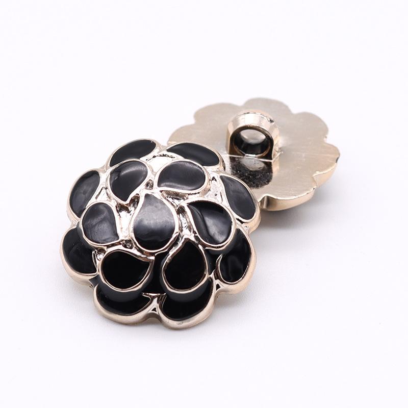 High-End Pearl Plastic Buttons, Women'S Clothes Coat Coat Buttons, Versatile Oil Round Decorative Buttons