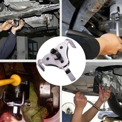 Universal Oil Filter Wrench Tool 75-100mm Car Repair Adjustable 3 Way Oil Filter Removal Tool Car Accessories