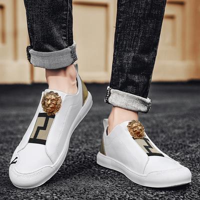 Pantofi casual pentru patru sezoane bărbați stație continentală casual britanic acoperitor pentru picior maree joasă pantofi albi mici de lux zilnic casual sho