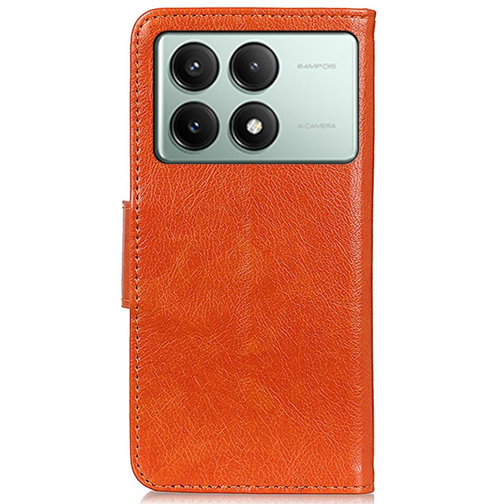 For Xiaomi Redmi K70E 5G/Poco X6 Pro 5G Wallet Case Protective Split Leather Phone Cover