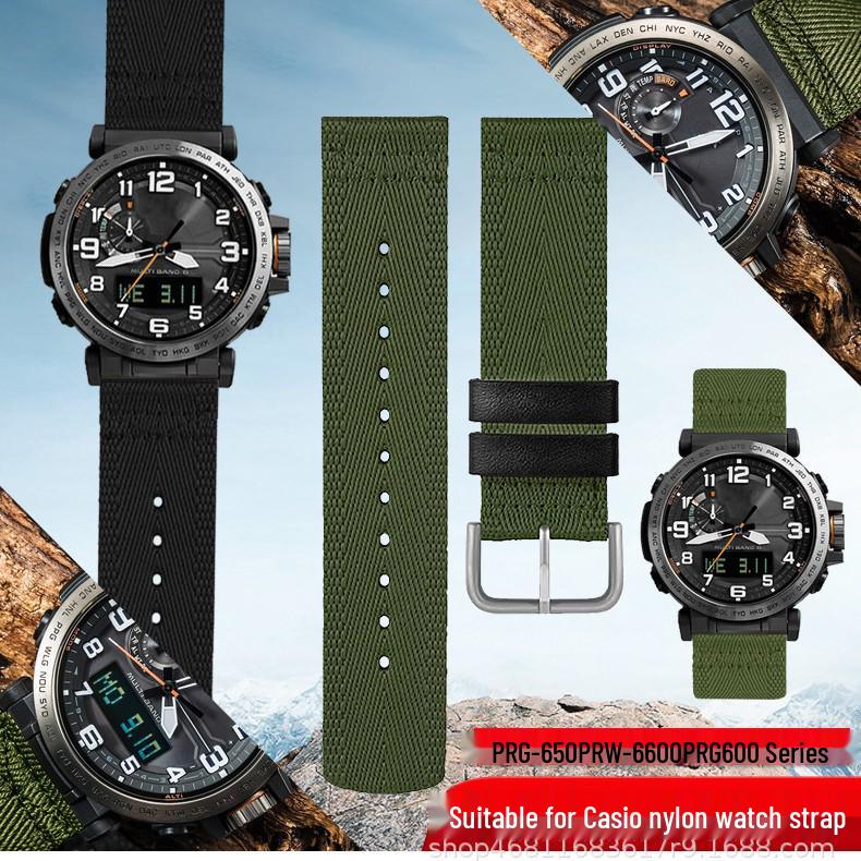 

Compatible Casio PRG/PRW Men s 24mm Canvas Nylon Watch Strap 24mm