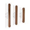 Minimalist Nordic Style Cabinet Handles Walnut Wood Rounded Edges Drawer Pulls Eco-Friendly 96mm Wardrobe Handles Home Decor