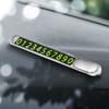 Universal Temporary Parking Card Metal Alloy Hidden Style Phone Number Card Removable Luminous Car Parking Sign Car Accessories